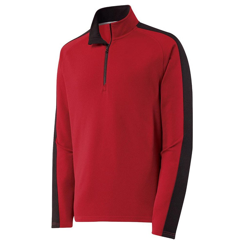 DRIEQUIP Textured Stripe 1/4-Zip Pullover