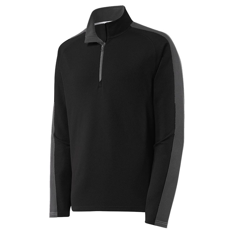 DRIEQUIP Textured Stripe 1/4-Zip Pullover