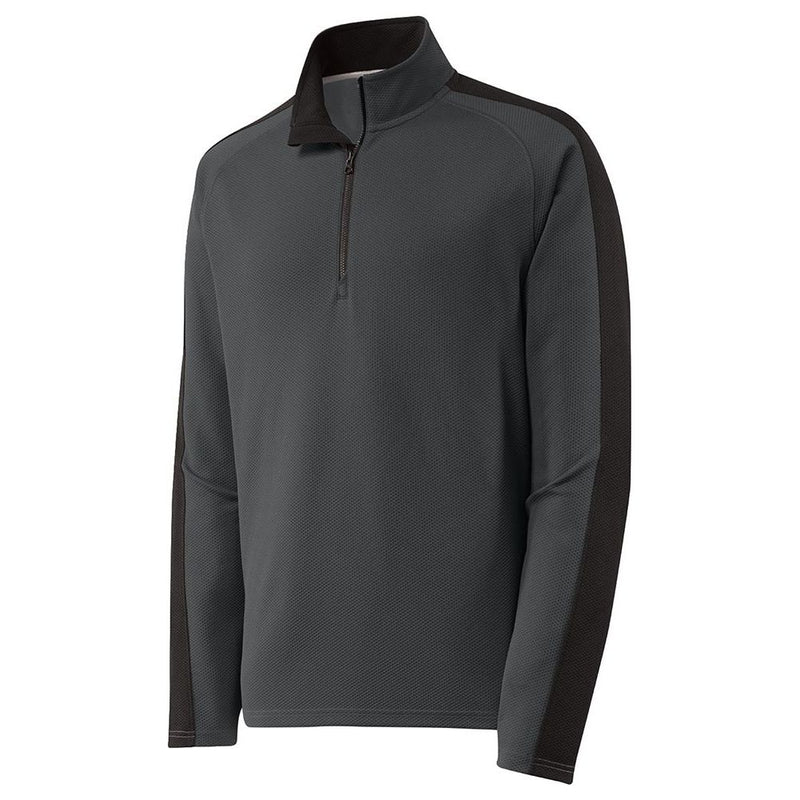 DRIEQUIP Textured Stripe 1/4-Zip Pullover