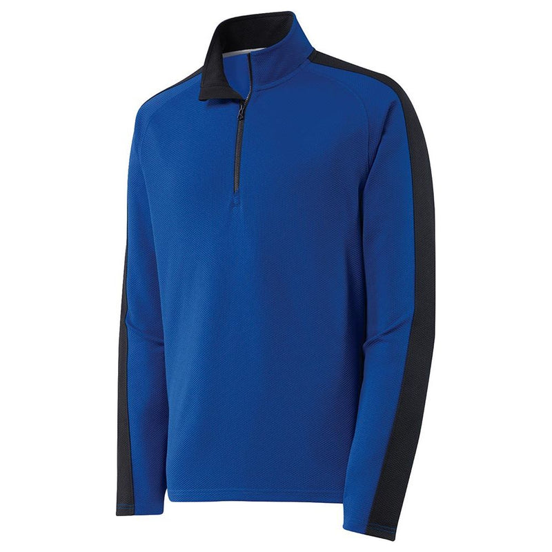 DRIEQUIP Textured Stripe 1/4-Zip Pullover