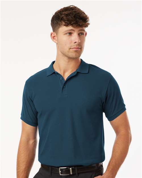 DRIEQUIP Men's Wrinkle-Resistant Pique Polo