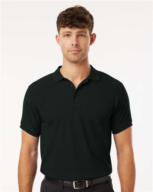 DRIEQUIP Men's Wrinkle-Resistant Pique Polo