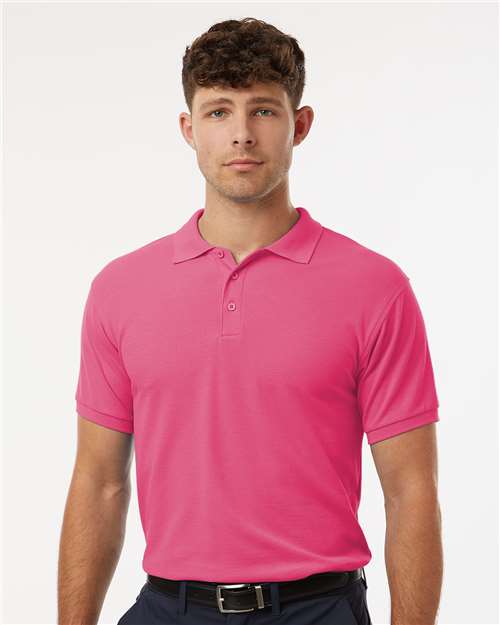 DRIEQUIP Men's Wrinkle-Resistant Pique Polo