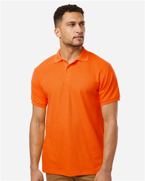 DRIEQUIP Men's Wrinkle-Resistant Pique Polo