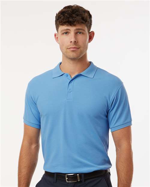 DRIEQUIP Men's Wrinkle-Resistant Pique Polo