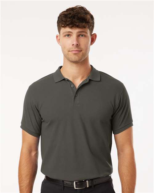 DRIEQUIP Men's Wrinkle-Resistant Pique Polo