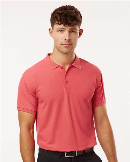 DRIEQUIP Men's Wrinkle-Resistant Pique Polo