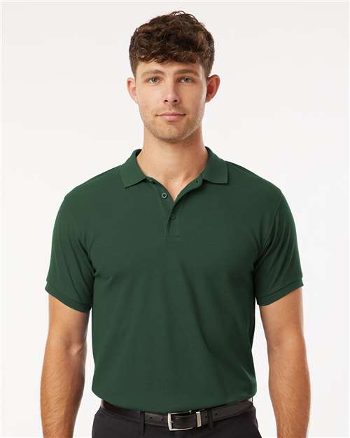 DRIEQUIP Men's Wrinkle-Resistant Pique Polo