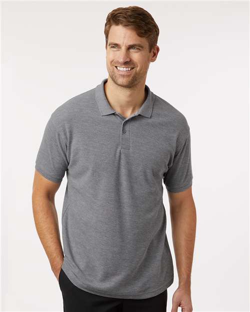 DRIEQUIP Men's Wrinkle-Resistant Pique Polo