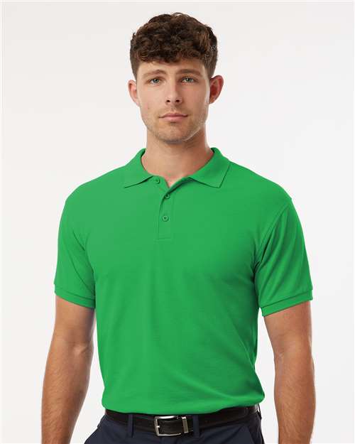 DRIEQUIP Men's Wrinkle-Resistant Pique Polo