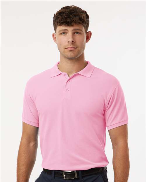 DRIEQUIP Men's Wrinkle-Resistant Pique Polo