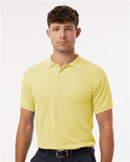DRIEQUIP Men's Wrinkle-Resistant Pique Polo