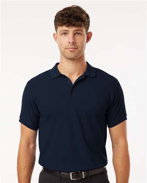 DRIEQUIP Men's Wrinkle-Resistant Pique Polo