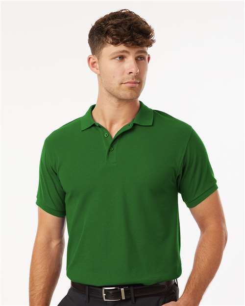 DRIEQUIP Men's Wrinkle-Resistant Pique Polo