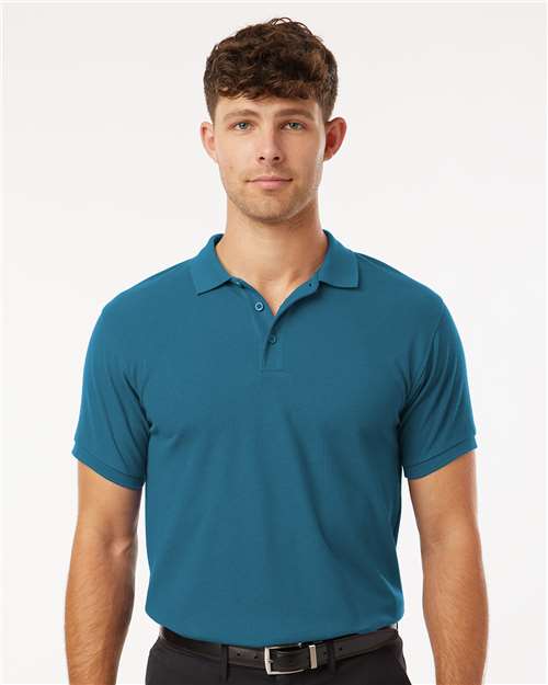 DRIEQUIP Men's Wrinkle-Resistant Pique Polo