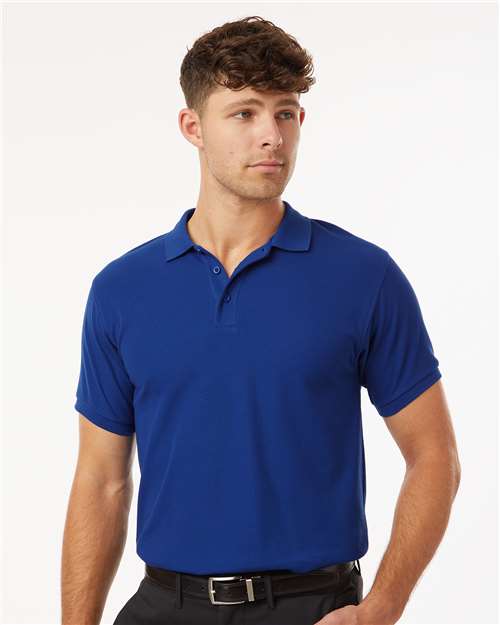 DRIEQUIP Men's Wrinkle-Resistant Pique Polo
