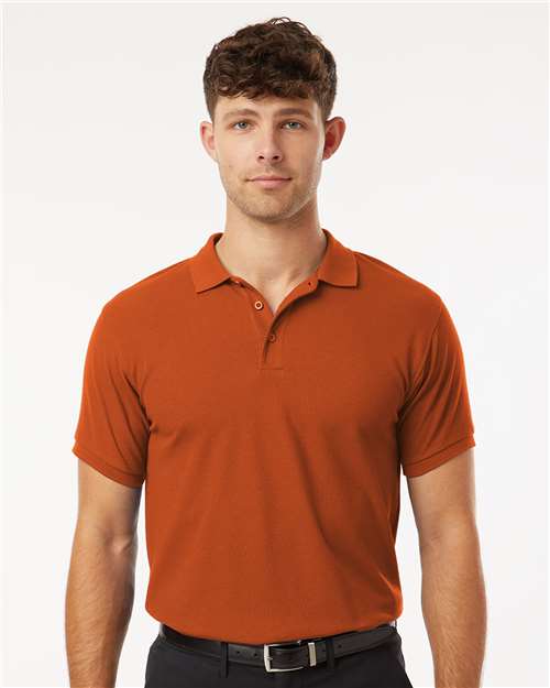 DRIEQUIP Men's Wrinkle-Resistant Pique Polo