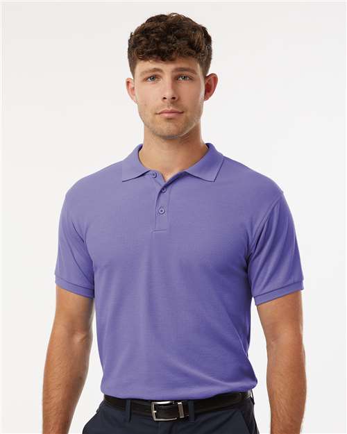 DRIEQUIP Men's Wrinkle-Resistant Pique Polo