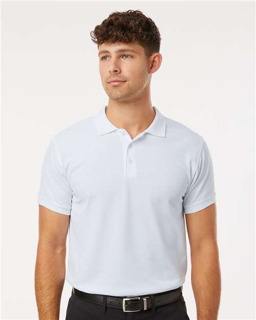 DRIEQUIP Men's Wrinkle-Resistant Pique Polo
