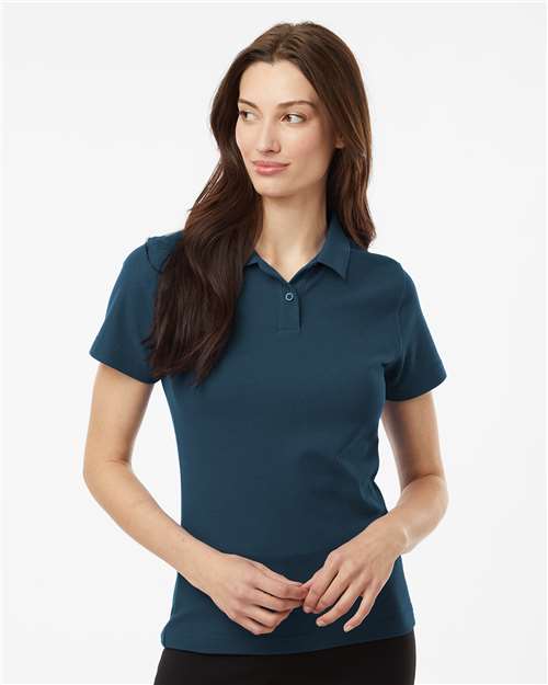 DRIEQUIP Women's Pique Polo with Wrinkle Resistance