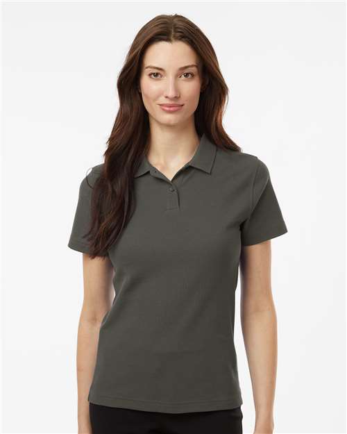 DRIEQUIP Women's Pique Polo with Wrinkle Resistance