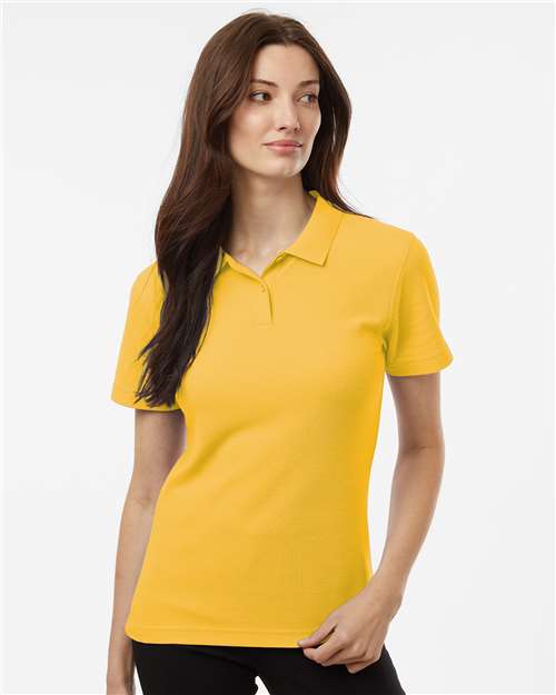 DRIEQUIP Women's Pique Polo with Wrinkle Resistance