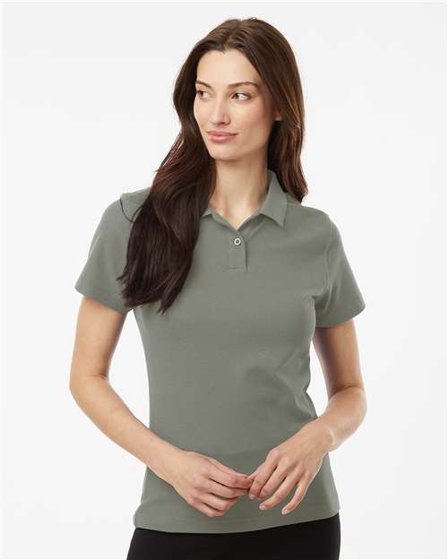 DRIEQUIP Women's Pique Polo with Wrinkle Resistance