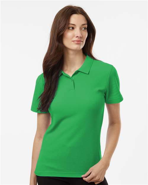 DRIEQUIP Women's Pique Polo with Wrinkle Resistance