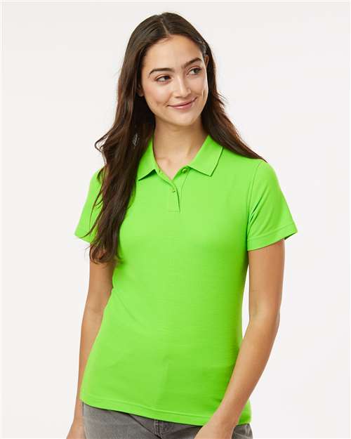 DRIEQUIP Women's Pique Polo with Wrinkle Resistance