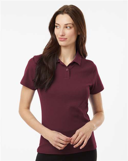 DRIEQUIP Women's Pique Polo with Wrinkle Resistance