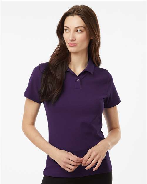 DRIEQUIP Women's Pique Polo with Wrinkle Resistance