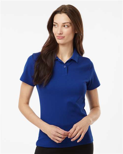 DRIEQUIP Women's Pique Polo with Wrinkle Resistance