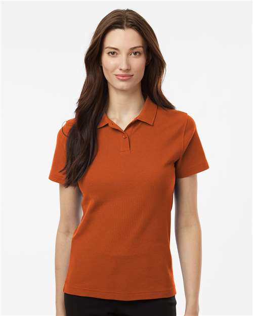DRIEQUIP Women's Pique Polo with Wrinkle Resistance