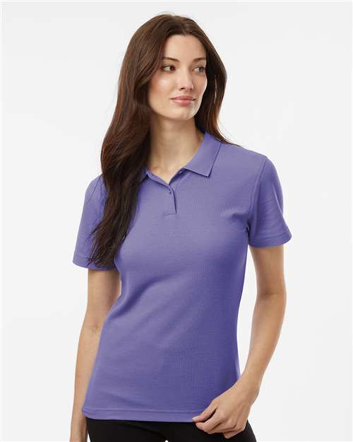 DRIEQUIP Women's Pique Polo with Wrinkle Resistance