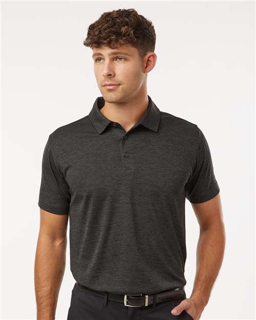 DRIEQUIP Men's Mélange Performance Polo with Moisture Management