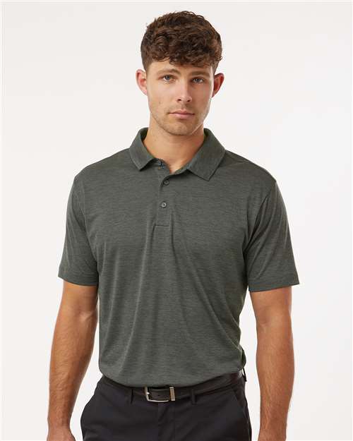 DRIEQUIP Men's Mélange Performance Polo with Moisture Management