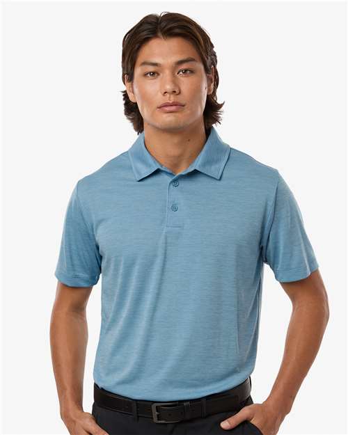 DRIEQUIP Men's Mélange Performance Polo with Moisture Management