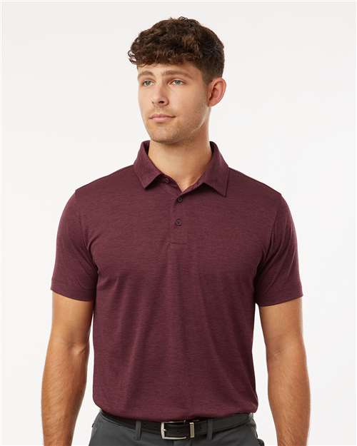DRIEQUIP Men's Mélange Performance Polo with Moisture Management