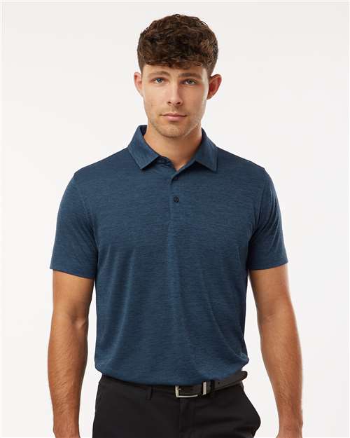 DRIEQUIP Men's Mélange Performance Polo with Moisture Management