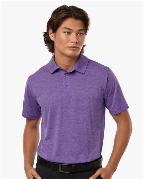 DRIEQUIP Men's Mélange Performance Polo with Moisture Management