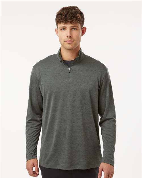 DRIEQUIP Men's Mélange Quarter-Zip with Moisture Management