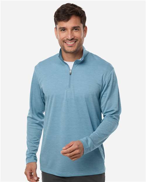 DRIEQUIP Men's Mélange Quarter-Zip with Moisture Management