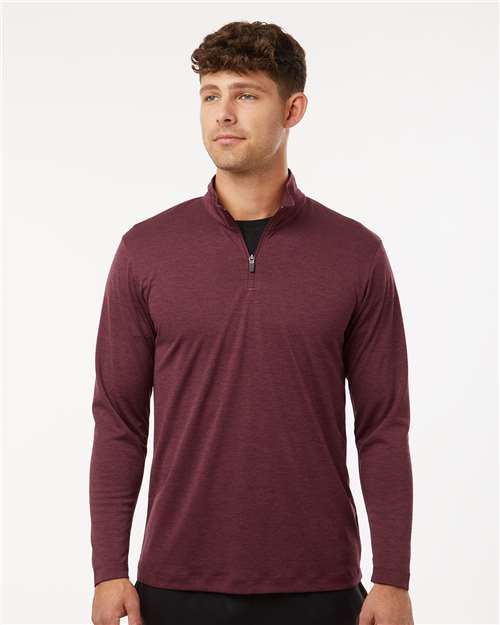 DRIEQUIP Men's Mélange Quarter-Zip with Moisture Management