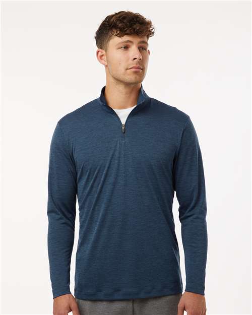 DRIEQUIP Men's Mélange Quarter-Zip with Moisture Management