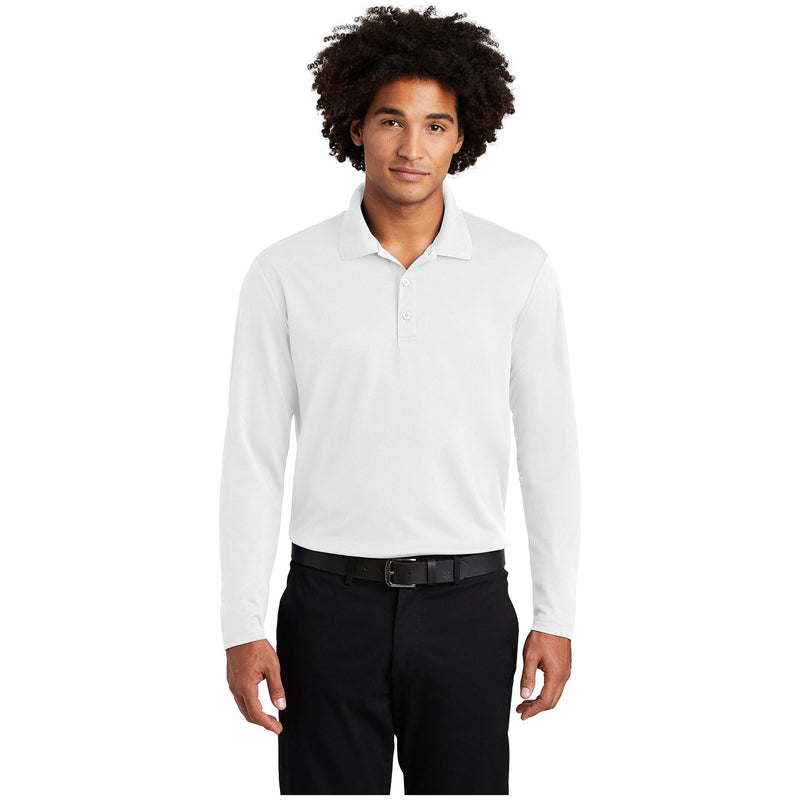 DRIEQUIP Men's Moisture Wicking Long Sleeve Polo