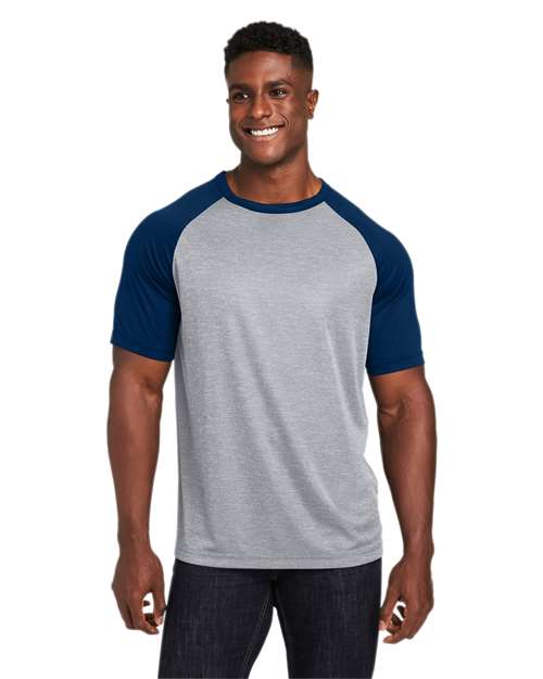 DRIEQUIP Unisex Colorblock Raglan T-Shirt with Moisture-Wicking Comfort