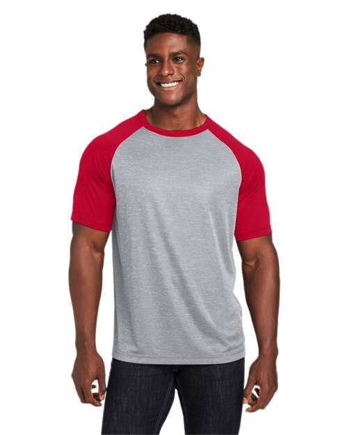 DRIEQUIP Unisex Colorblock Raglan T-Shirt with Moisture-Wicking Comfort
