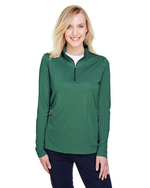 DRIEQUIP Women's Sonic Heather Quarter-Zip with Moisture-Wicking Comfort