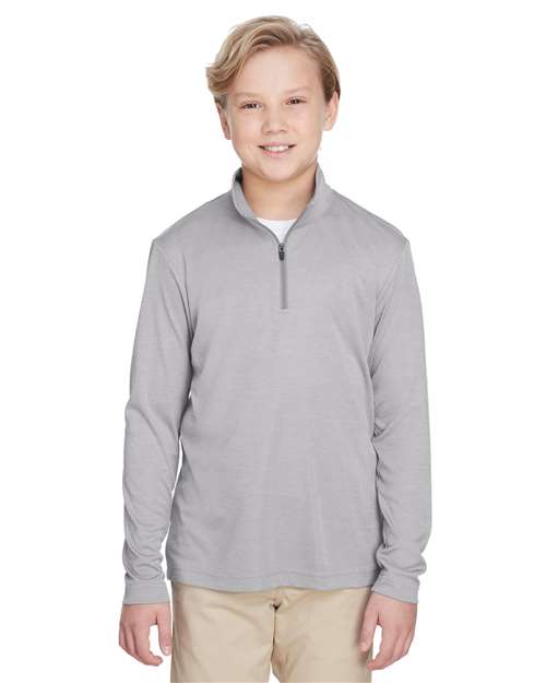 DRIEQUIP Youth Zone Sonic Heather Moisture-Wicking Quarter-Zip Pullover