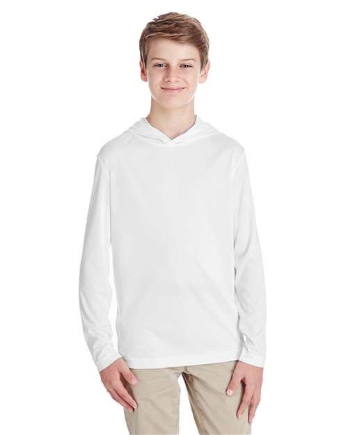 DRIEQUIP Youth Zone Moisture-Wicking Hooded Long Sleeve T-Shirt